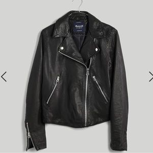 Madewell Washed Leather Motorcycle Jacket